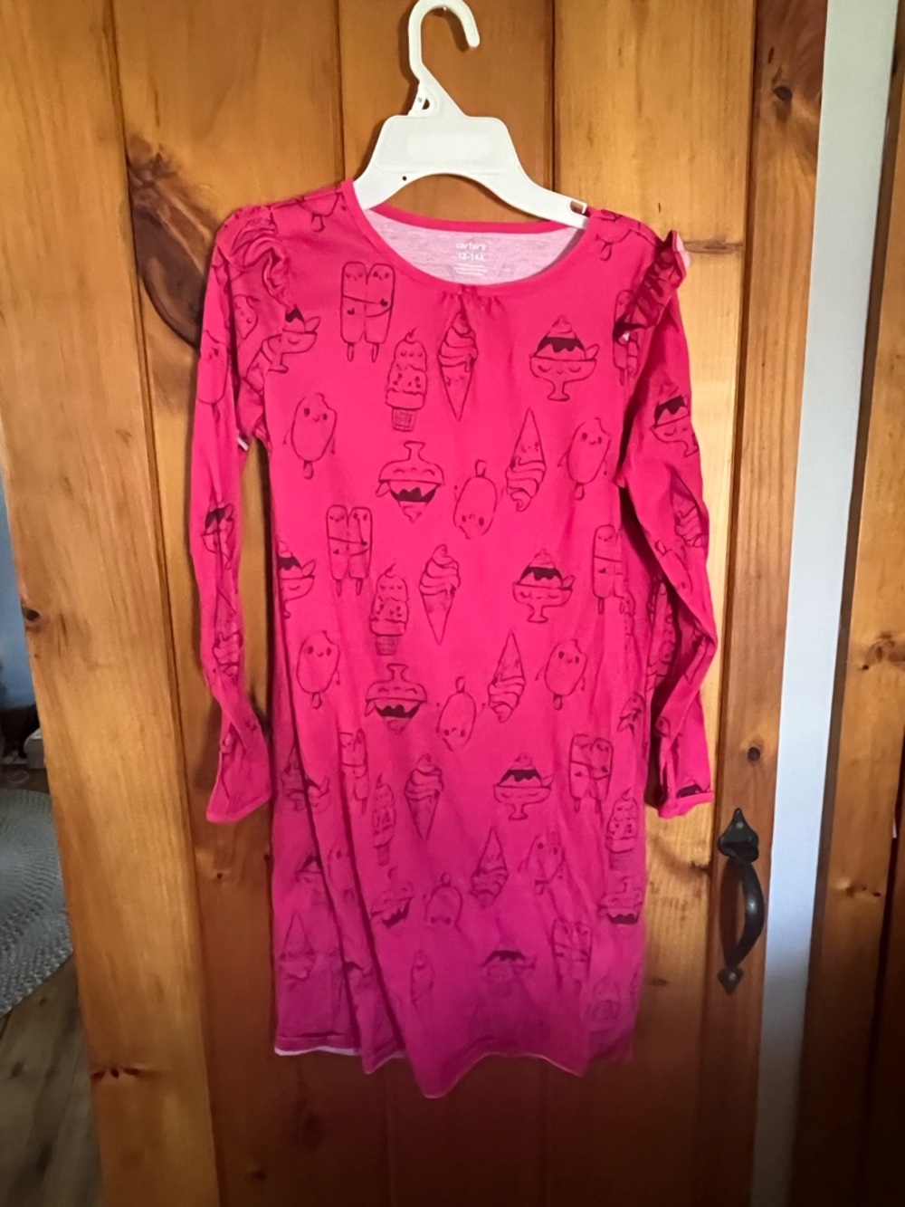 Carter's Bright Pink Ice Cream & Popsicle Sleep Tee